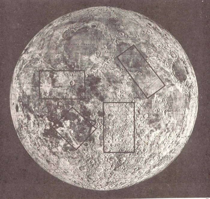 [Locations on moon surveyed by Copeland and Tyler]