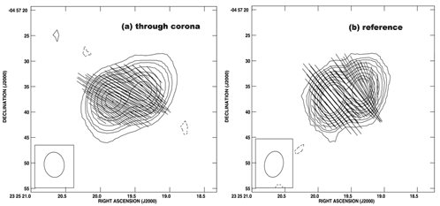 A coronal Faraday  rotation measurement