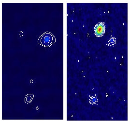 VLBA Images before and after
		         supernova explosion