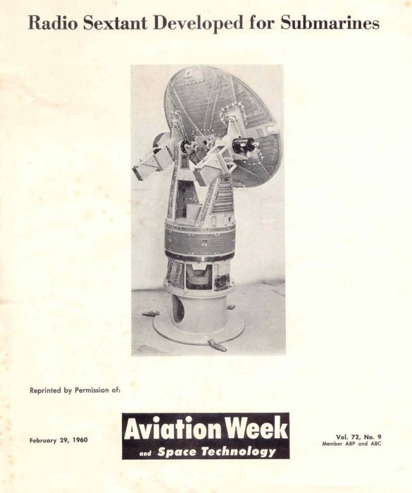 [Radio sextant on Aviation Week cover]