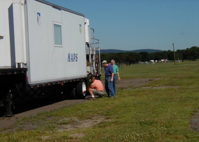 [MAPS trailer at Westover AFB]