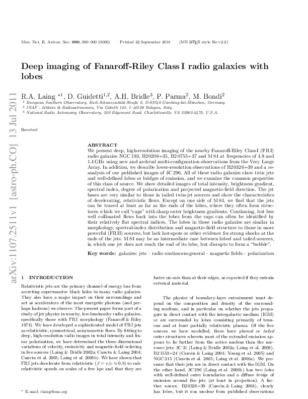 2011-Laing-Guidetti-Bridle-Parma-Deep-Imaging-of-Fanaroff-Riley-Class-I-Radio-Galaxies-with-Lobes-MNRAS.pdf