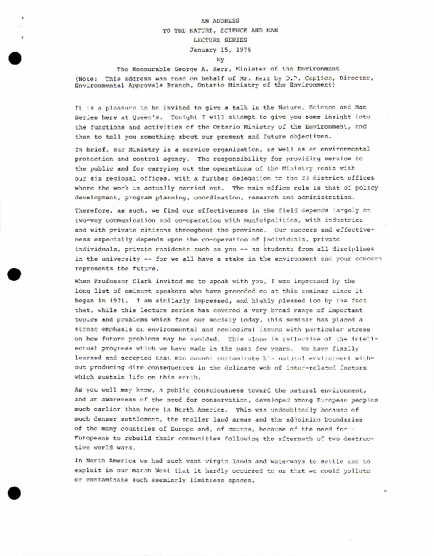 29 Address by George Kerr Ontario Minister of Environment.pdf