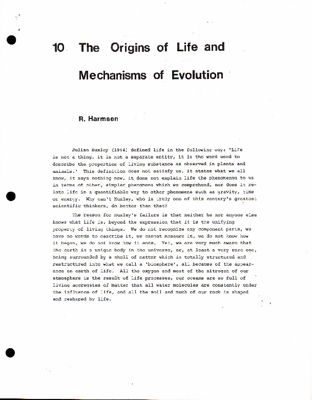 10 The Origins of Life and Mechanisms of Evolution - Harmsen.pdf