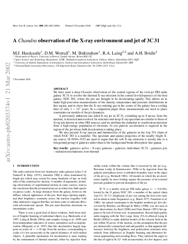 2002-Hardcastle-Worrall-Birkinshaw-Laing-Bridle-Chandra-Observation-of-Xray-Environment-of-3C31.pdf