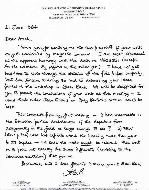1984-correspondence-with-Konigl-re-magnetically-dominated jets.pdf