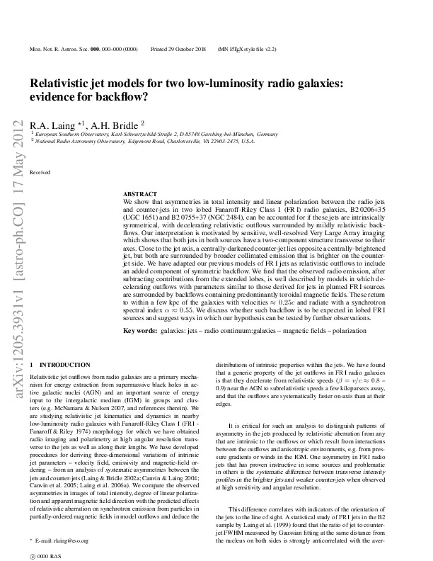 2012-Laing-Bridle-Relativistic-Jet-Models-for-Two-Low-Luminosity-Radio-Galaxies-Evidence-for-Backflow.pdf