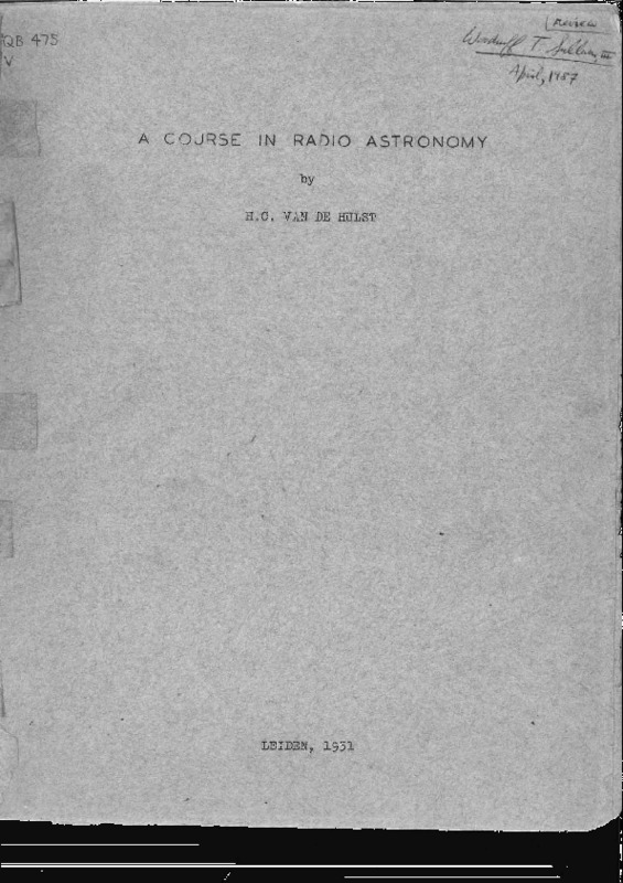 vdhulst_1951_leiden_ra_course_notes.pdf