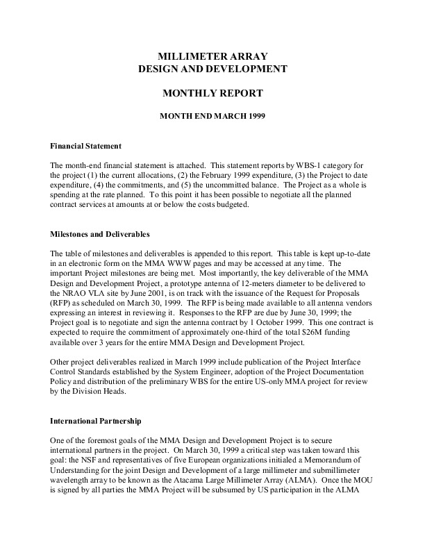 http://jump2.nrao.edu/dbtw-wpd/Textbase/Documents/brown-monthly-reports-mar99-oct00.pdf