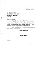 Grote Reber to Howard Gentry re: Requests information and reprints of Dioscorea Program