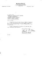 Earl L. Core to Grote Reber re: Core&#039;s reply to GR&#039;s letter of 9/26/1963. Will send Dioscorea villosa seeds