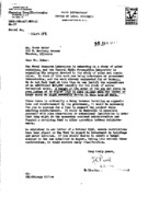 E.R. Piore to Grote Reber re: Refusal to fund Reber&#039;s request; reference to funding proposals of 8/19/1946 12/201946