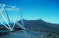 Reber&#039;s antenna at Kole Kole on Haleakala, 1954.