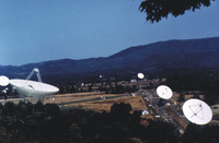 Green Bank Interferometer from Buffalo Mountain, 1971