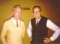 Grote Reber and Arthur C. Clarke, 1969