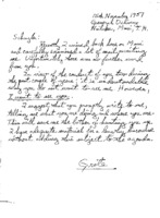 Grote Reber to Schuyler C. Reber, Jr re: Request for letter from Schuyler with personal news