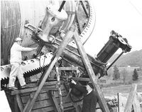 Drill Press at the 140 Foot Telescope, 1964