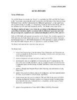 ALMA Bilateral Agreement Board Terms and Rules, 24 February 2003