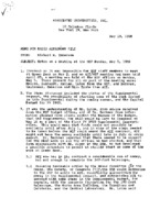 Notes on a Meeting at NSF, 5 May 1958