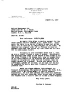 Charles H. Schauer to Mullard Equipment Ltd re: Payment for and shipment of filters held for Reber