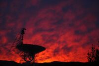 Green Bank Telescope at Sunset