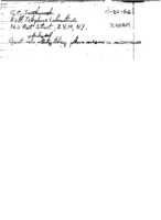 Grote Reber to George C. Southworth re: Observations of unusual solar activity