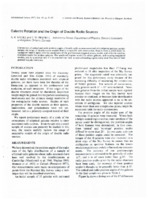 Galactic Rotation and the Origin of Double Radio Sources