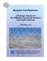 A Prototype Antenna for the Millimeter Array Radio Telescope - Request for Proposal, March 1999