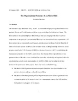 The Organizational Structure of ALMA in Chile - White Paper on ALMA in Chile - draft