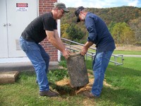 Photograph - Opening time capsule