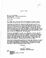Correspondence: Richard M. Emberson to Frank J. Callender, June 1959