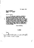 Grote Reber to D. B. Muldrew re: Requests a reprint of Muldrew&#039;s report on electron density in the F region measured from Alouette satellite