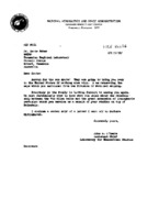 John A. O&#039;Keefe to Grote Reber re: Visit to US; copy of letter to Barbara Middlehurst