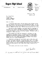 Bob Gardner to Grote Reber re: Gardner asks for GR to send of a message of greeting to be read at 5/13/1972 Great Lakes Region of the Astronomical League meeting