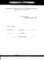 Elliott Cresson Medal of the Franklin Institute, 1963:  correspondence, press release, programs, congratulatory notes, Franklin Institute publications