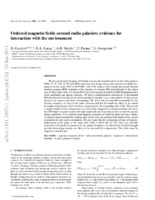 Ordered Magnetic Fields around Radio Galaxies: Evidence for Interaction with the Environment