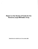 Report on the Review of Costs for the ALMA, 16 August 2005