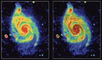 Magnetic Field Lines in M51