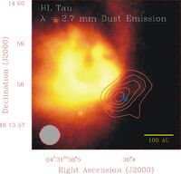 Cold Dust Near Variable Star HL Tau