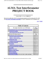 ALMA Test Interferometer Project Book - Version 1, 23 February 2001