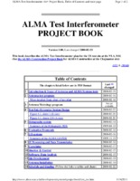 ALMA Test Interferometer Project Book - Version 1, 23 February 2001