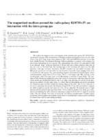 The Magnetized Medium around the Radio Galaxy B2 0755+37: an Interaction with the Intragroup Gas