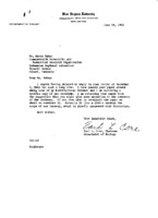 Earl L. Core to Grote Reber re: Reply to GR&#039;s letter of 12/7/1962 regarding &quot;Reversed Bean Vines&quot;