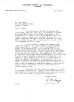 R.M. Langer to Grote Reber re: Jansky radiation and efforts to confirm; where does Reber plan to do experiments