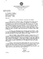 Harlan J. Smith to Charles H. Schauer re: Support for Reber&#039;s work and proposal; recommendation that Schauer consult Joseph Alexander