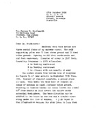 Grote Reber to George C. Southworth re: Description of Reber&#039;s antenna array to accompany photos; sending reprints