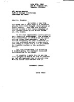 Grote Reber to Harlow Shapley re: Monograph on proposed program for cosmic static research