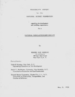 Feasibility report for the National Science Foundation, 5 May  1955