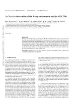 A Chandra Observation of the X-ray Environment and Jet of 3C 296