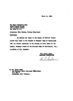 H.E. Baldwin to Chase Manhattan Bank re: Transmittal of funds for Reber&#039;s account at National Bank of Australasia